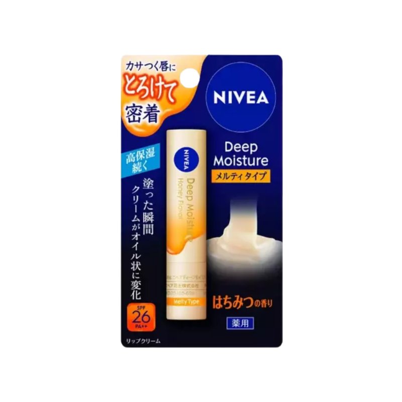 Nivea Deep Moisture Melty Medicated Lip Stick Balm Honey Flavour 2.2gm