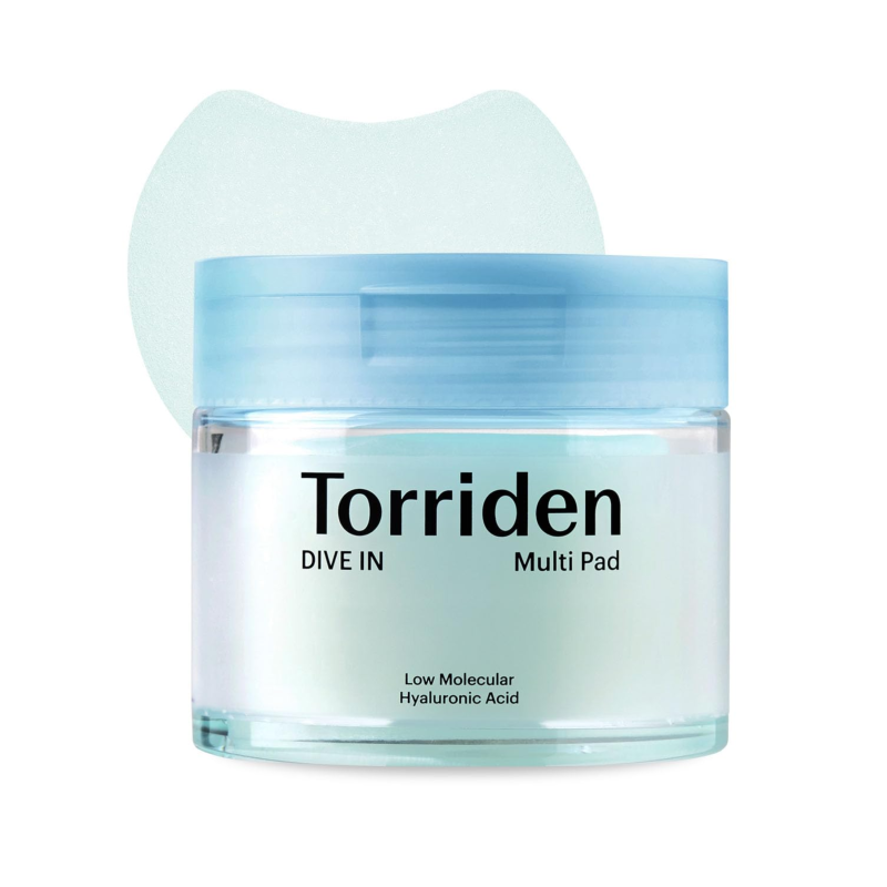 Torriden DIVE-IN Vegan Hyaluronic Acid Toner Pads for Face 80 Pads