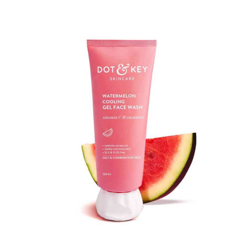 Dot & Key Watermelon Cooling Gel Face Wash With Vitamin C & Cucumber 100ml