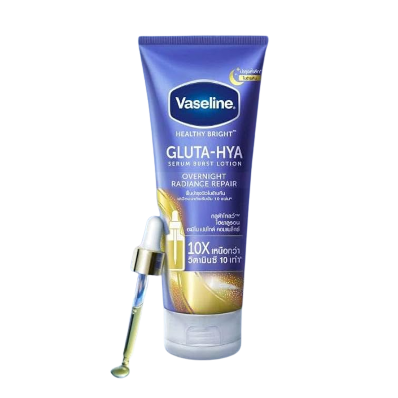 Vaseline Healthy Bright Gluta-Hya Serum Burst Lotion Overnight Radiance – 300ml