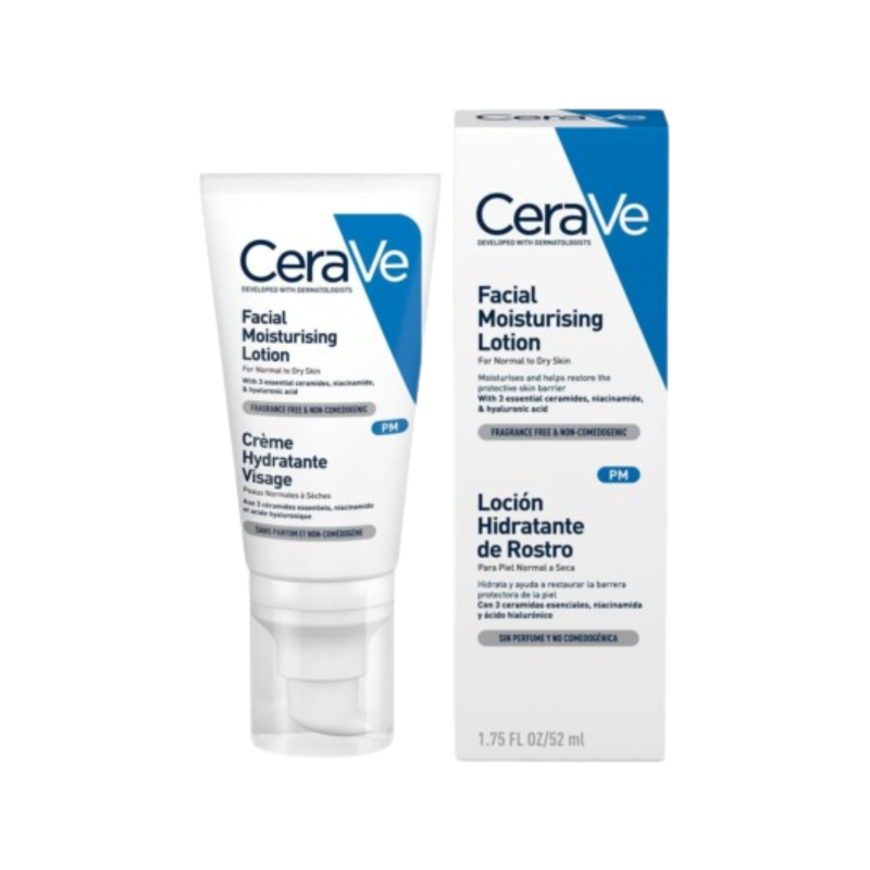 CeraVe Facial Moisturising Lotion for Normal to Dry Skin PM 52ml