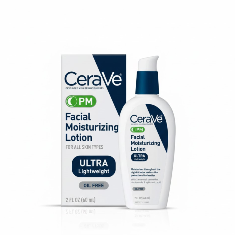 CeraVe PM Ultra Lightweight Facial Moisturizing Lotion 60ml