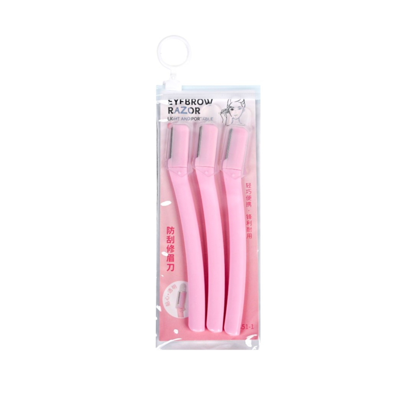 Lmltop Eyebrow Razor Pink 3 In 1 - A0851 