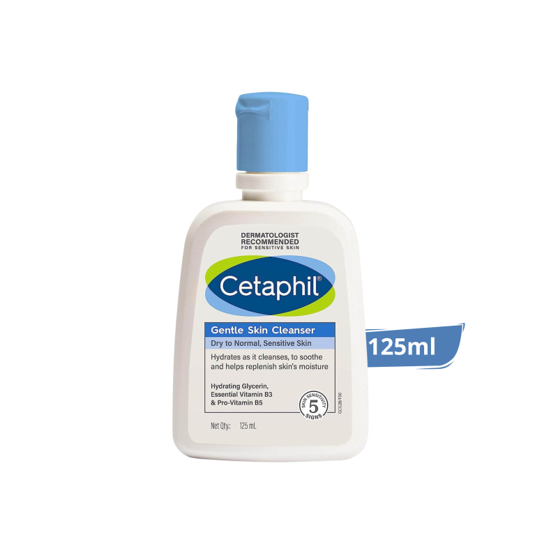 Cetaphil Gentle Skin Cleanser for Dry to Normal, Sensitive Skin 125ml