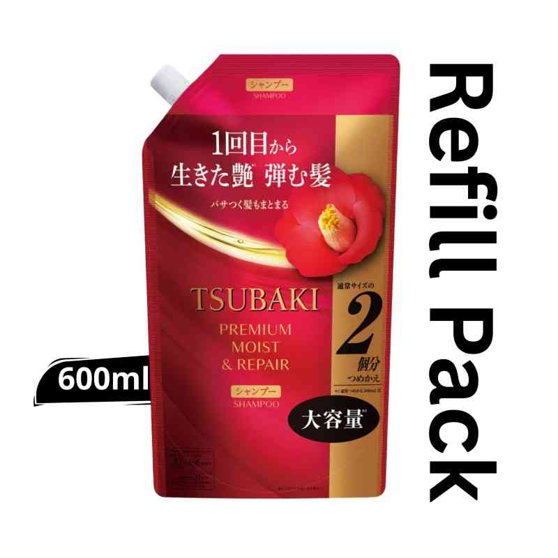 Tsubaki Premium Moist & Repair Shampoo Refill Pack 600ml