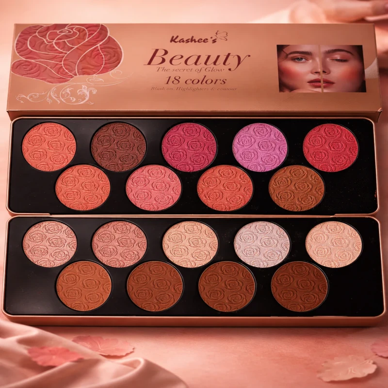 Kashees Cosmetics Beauty Secret of Glow (Blush on, Contour & Highlighter)