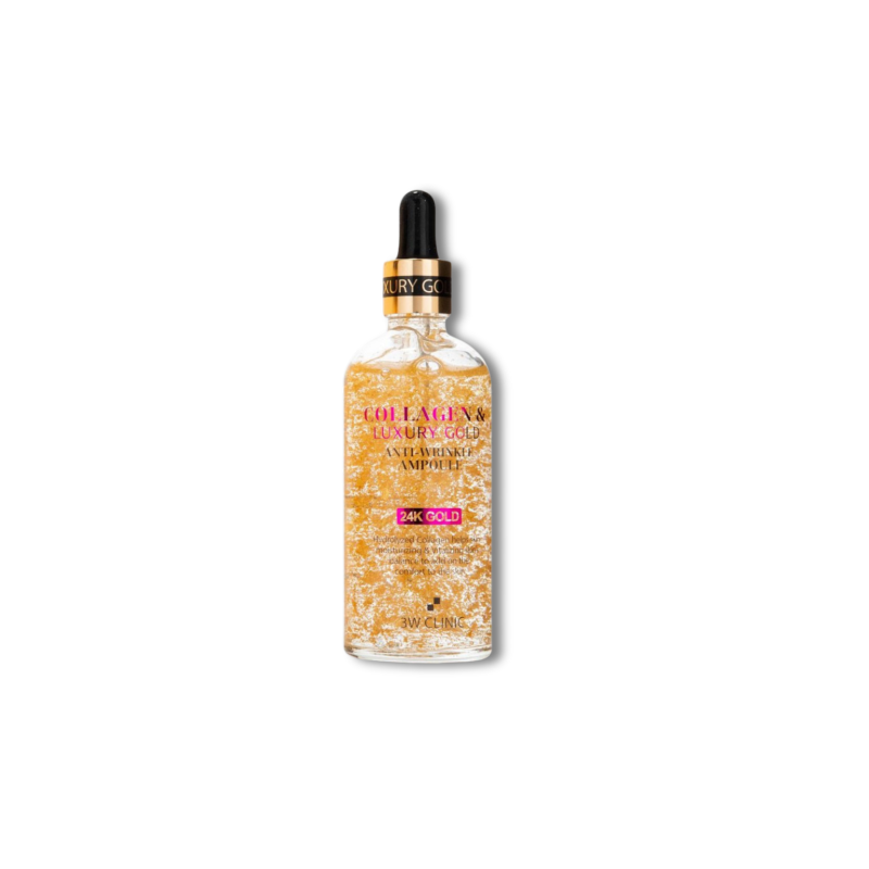 3W Clinic Collagen & Luxury 24K Gold Anti Wrinkle Ampoule 100ml