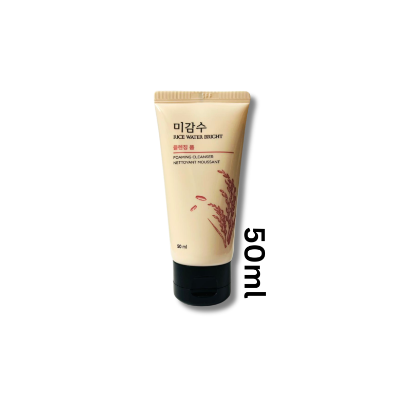The face shop rice water bright foaming cleanser 50ml