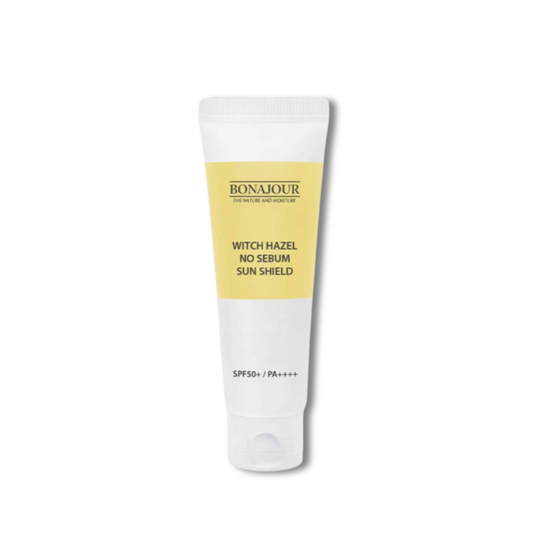 BONAJOUR Witch Hazel No Sebum Sun Shield 40ml (Physical Sunblock, SPF50+/PA++++)