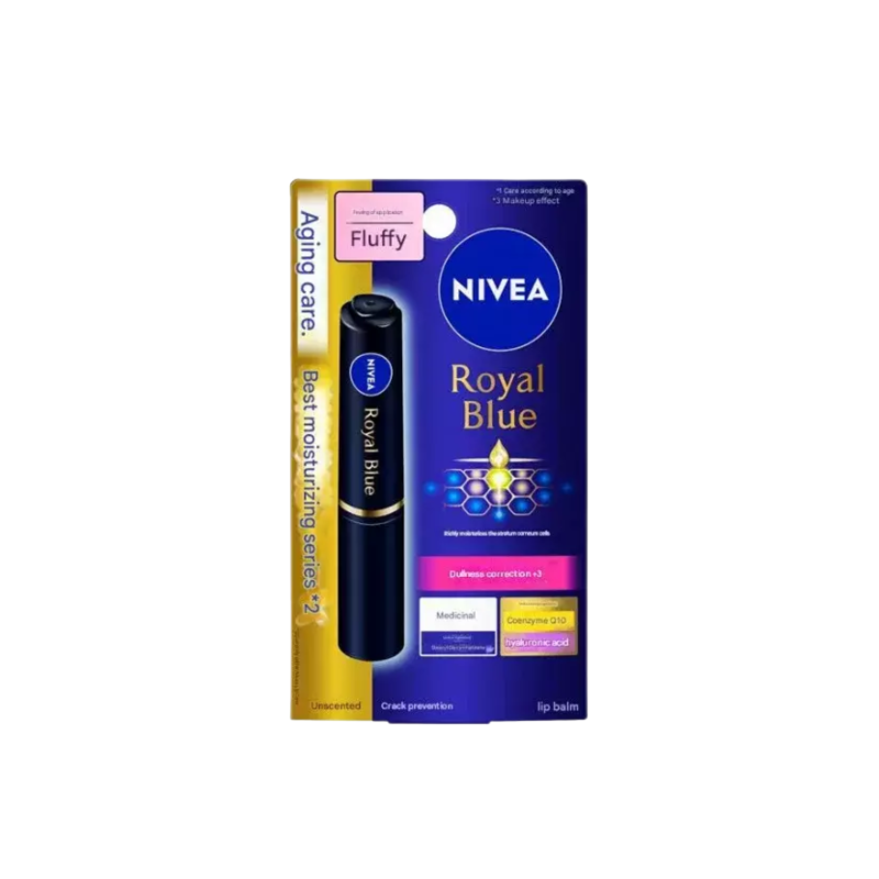 Nivea Royal Blue Lip Moist Aging Care Fluffy 2gm