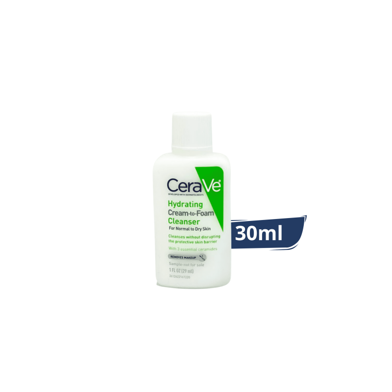 Cerave hydrating cream to foam cleanser 29ml