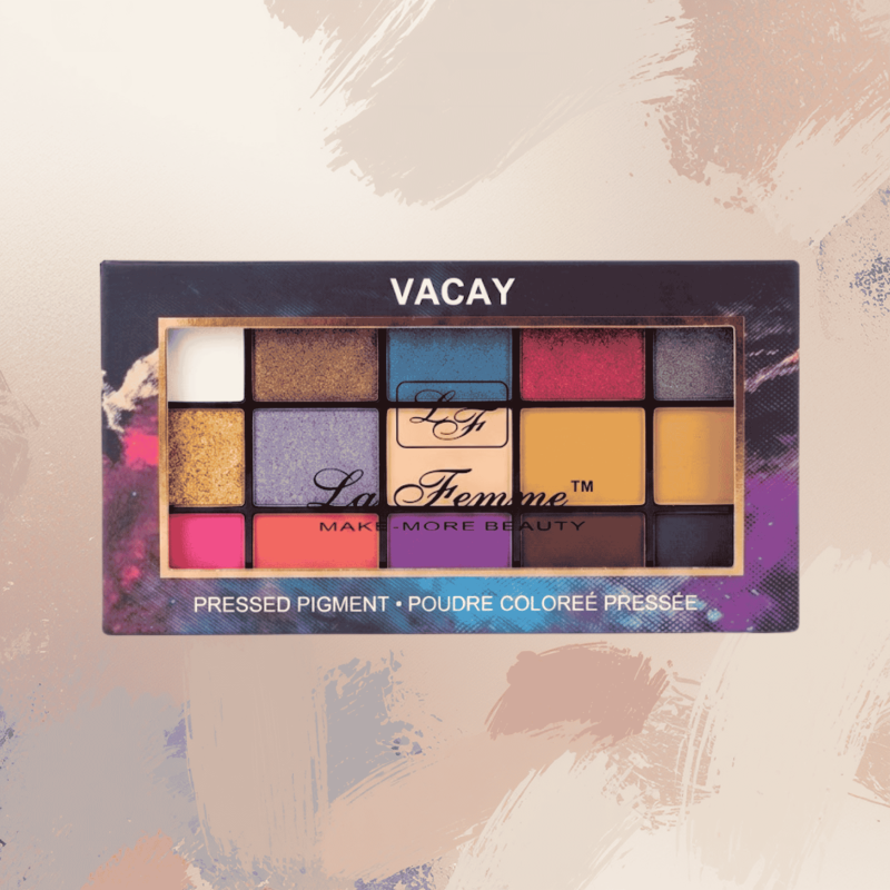 La femme 15 colour eyeshadow pressed pigment (Vacay) 22.5g