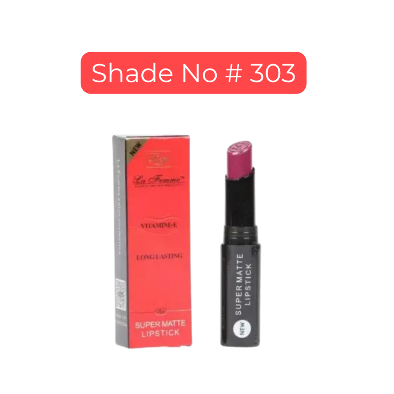 La Femme Super Matte Lipstick Shade No # 303 (3.4g)