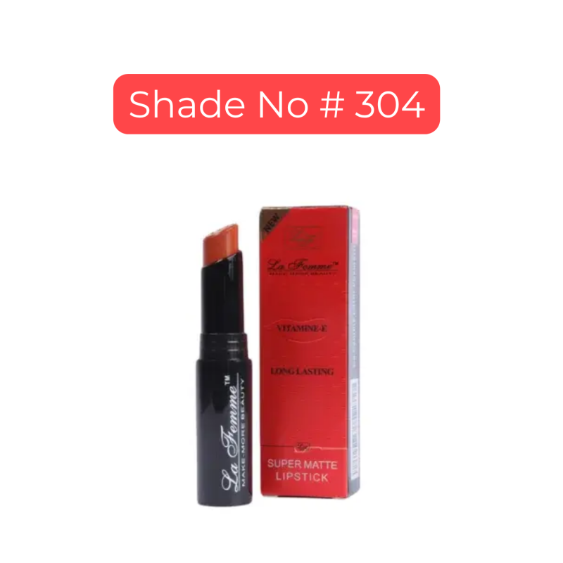 La Femme Super Matte Lipstick Shade No # 304 (3.4g)