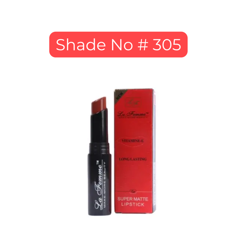 La Femme Super Matte Lipstick Shade No # 305 (3.4g)