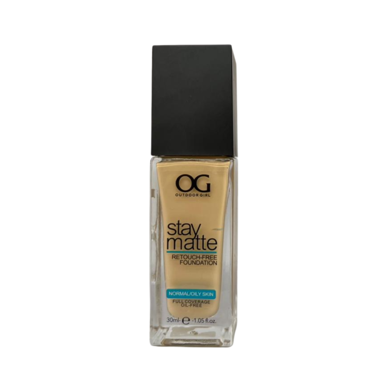 OG Outdoor Girls Stay Matte ReTouch Free Foundation Normal/Oily Skin 30ml (Classic Beige #535)