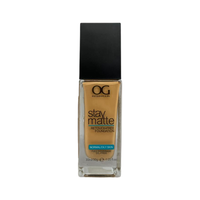 OG Outdoor Girls Stay Matte ReTouch Free Foundation Normal/Oily Skin 30ml (Golden Caramel #620)