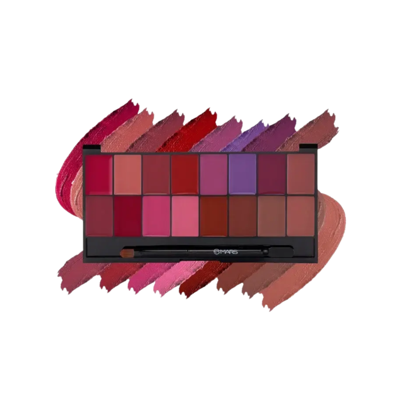 Mars Cosmetics Infinity Demi-Matte Lip Palette #02  16 Colors