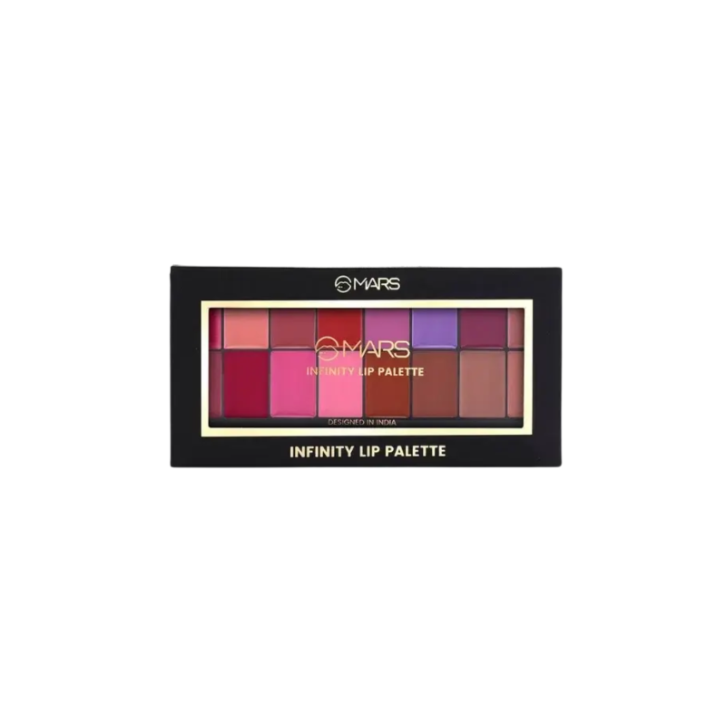 Mars Cosmetics Infinity Demi-Matte Lip Palette #02  16 Colors