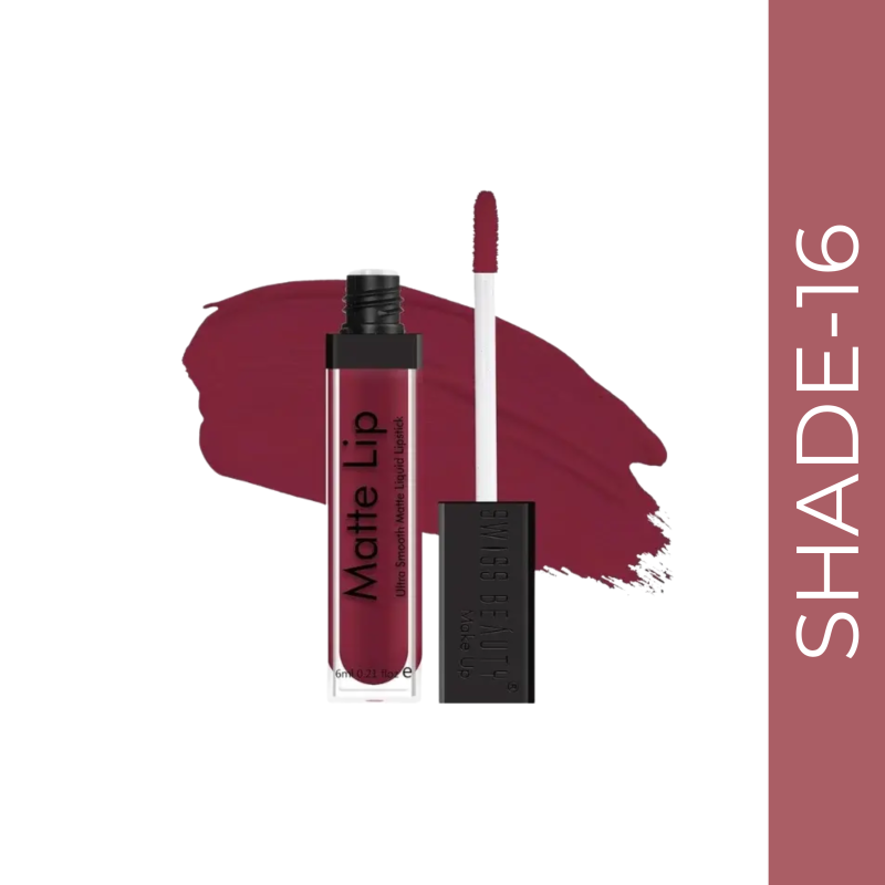 Swiss Beauty Ultra Smooth Matte Lip Liquid Lipstick #16 Epic Magenta (6ml)