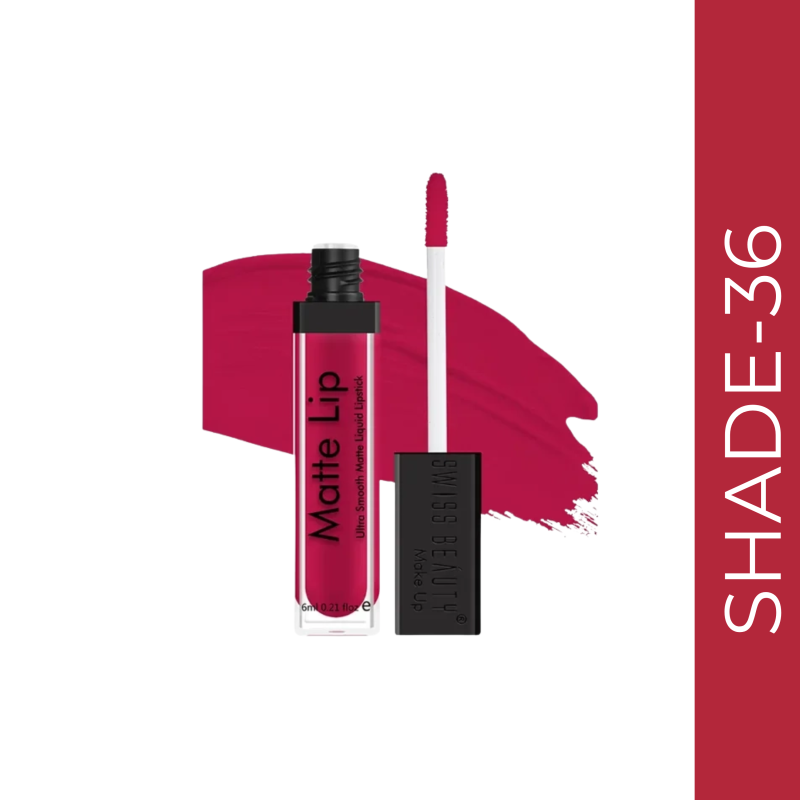 Swiss Beauty Ultra Smooth Matte Lip Liquid Lipstick #36 Romantic (6ml)