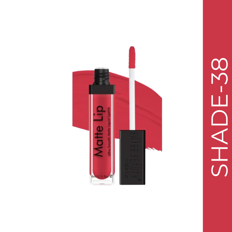 Swiss Beauty Ultra Smooth Matte Lip Liquid Lipstick #38 Manogany (6ml)