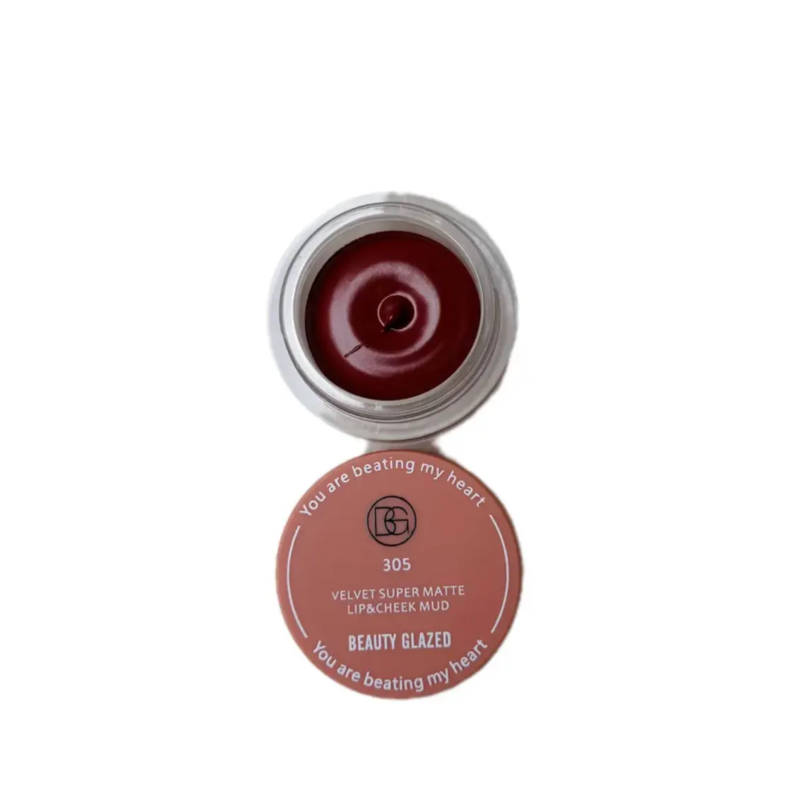 Beauty Glazed Velvet Super Matte Lip & Cheek Mud#305 4.4g