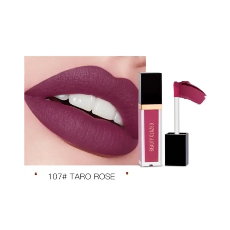 Beauty Glazed Matte Liquid Lipstick #107 Taro Rose 2.8gm