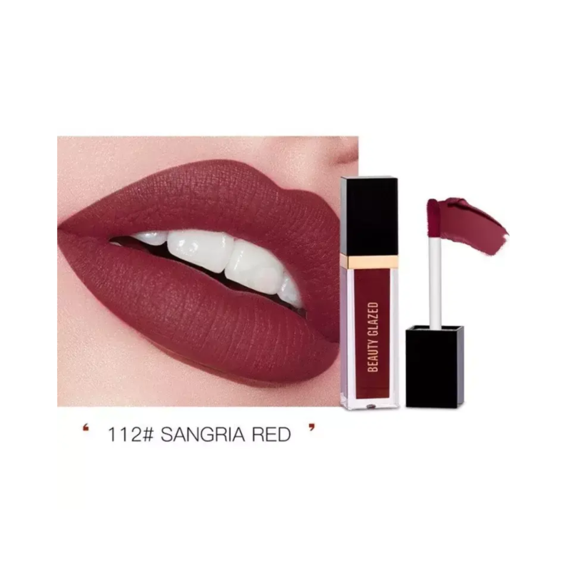 Beauty Glazed Matte Liquid Lipstick #112 Sangria Red 2.8gm