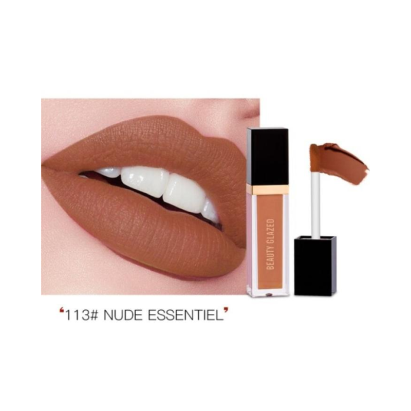 Beauty Glazed Matte Liquid Lipstick #113 Nude Essentiel 2.8gm