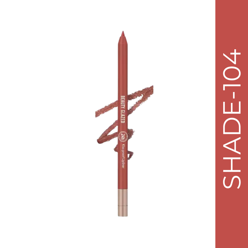 Beauty Glazed Waterproof & Long Lasting Lip Liner #B104 Mocha Brown (0.6gm)