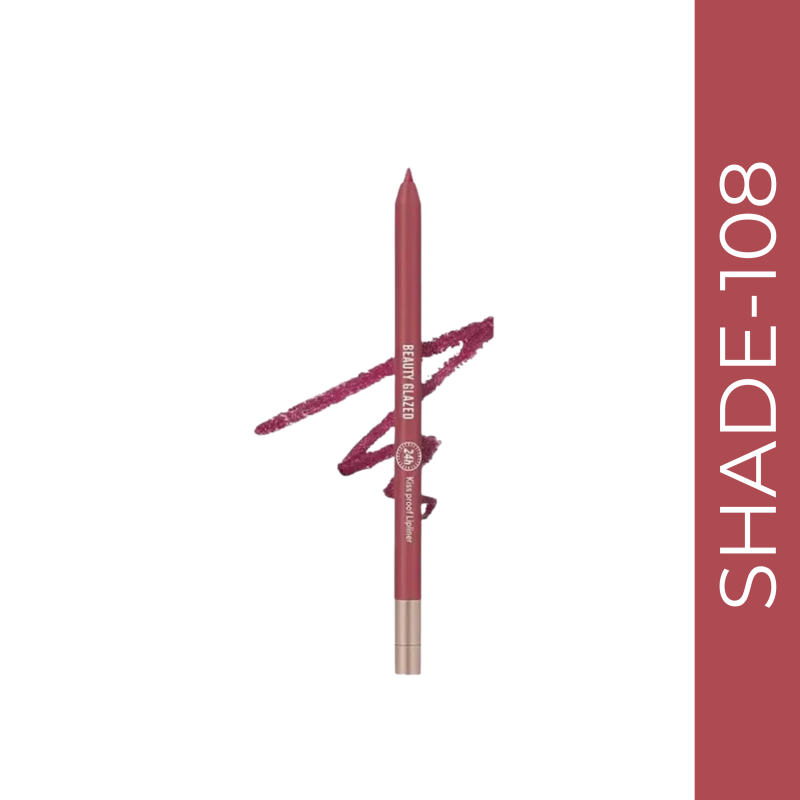 Beauty Glazed Waterproof & Long Lasting Lip Liner #B108 Sangria Red (0.6gm)