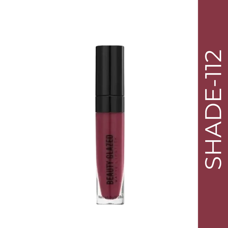 Beauty Glazed Silky Smoothness Matte Lipstick #112 Red Wine (8gm)