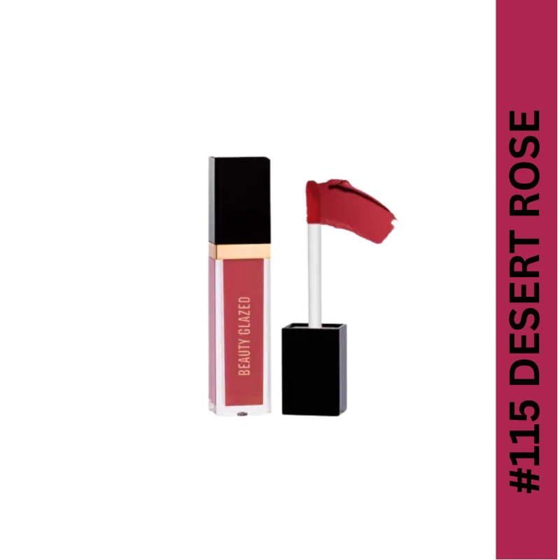 Beauty Glazed Matte Liquide Lipstick (115 Desert Rose) 8g