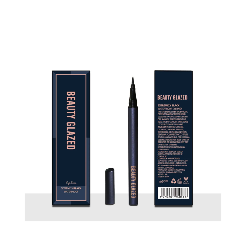  BEAUTY GLAZED Extremely Black Waterproof Eyeliner - 1g