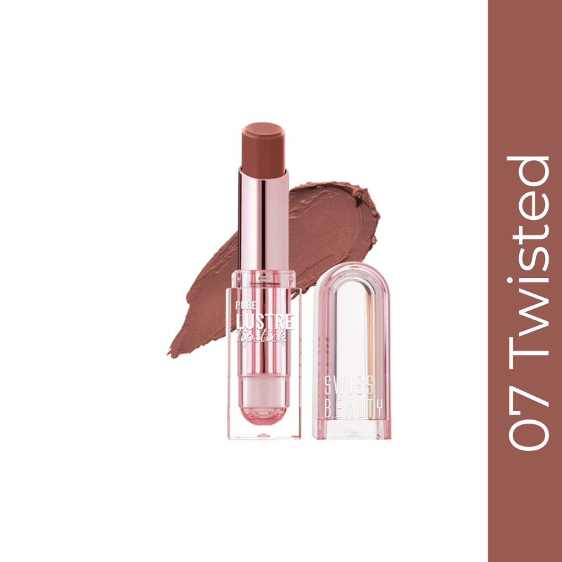 Swiss Beauty Pure Lustre Lipstick 07 Twisted Caramel