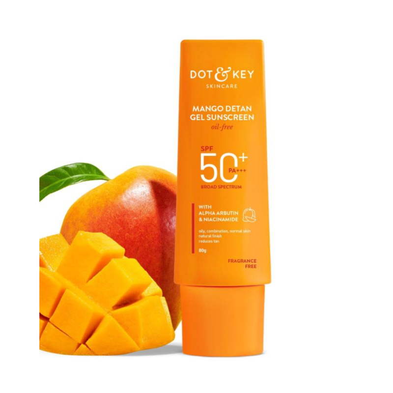 Dot & Key Mango Detan Gel Sunscreen oil-free SPF 50+ PA+++ 80g