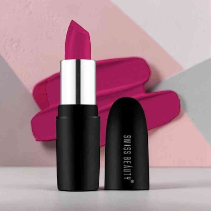 Swiss Beauty Pure Matte Lipstick  219 Hot Pink