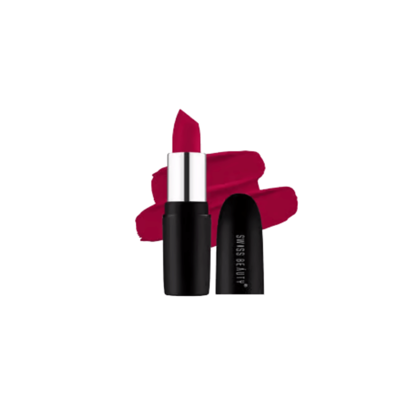 Swiss Beauty Pure Matte Lipstick 3.8g  220 Smoking Red