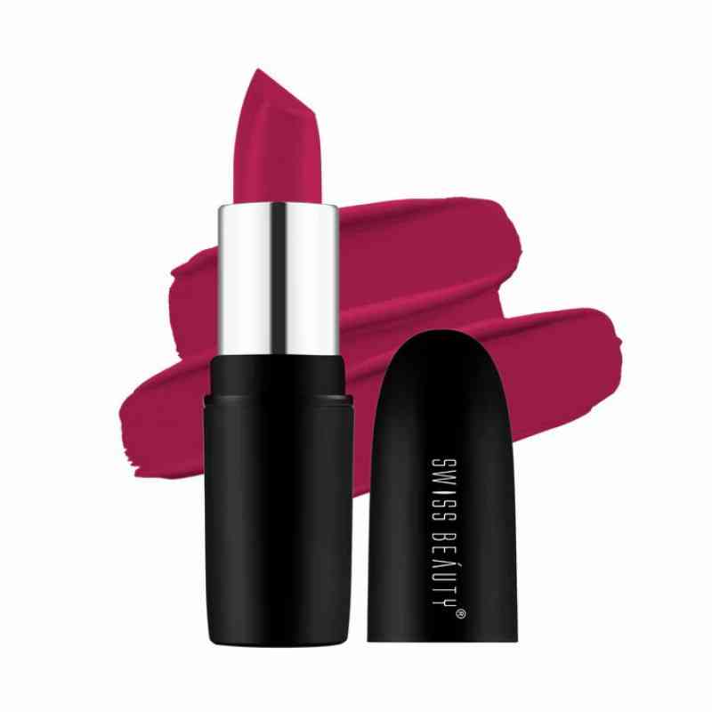 Swiss Beauty Pure Matte Lipstick-Bold Wine 228