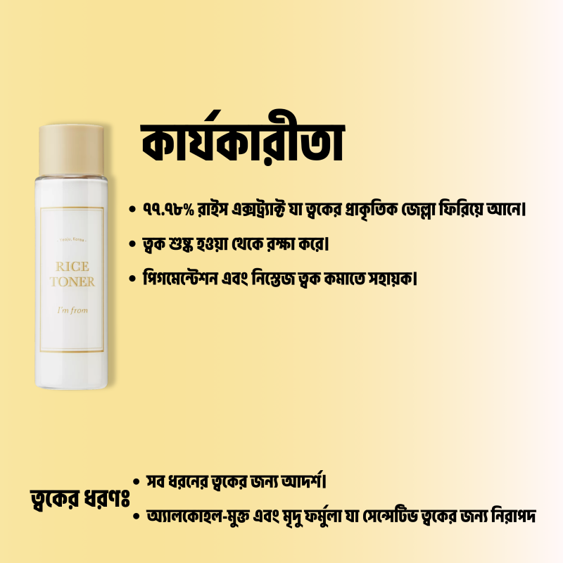 I'm From - Rice Toner - 30ml
