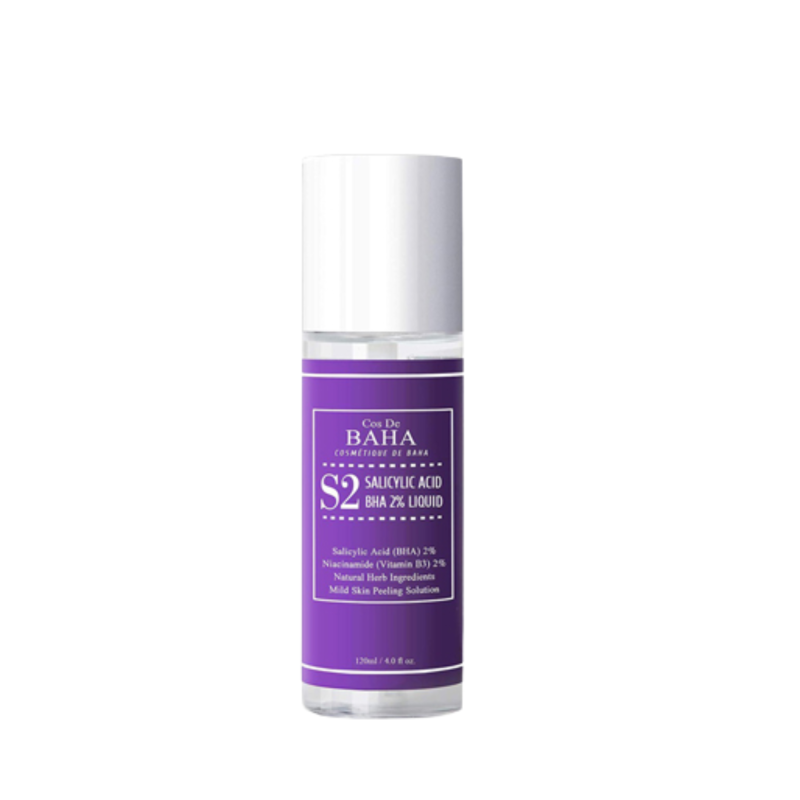 Cos De BAHA Salicylic Acid BHA 2% Liquid with Niacinamide 2% 120ml (S2)